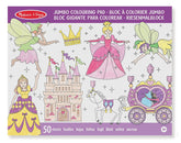 Caiet jumbo cu desene pentru colorat Printese si Zane Melissa and Doug